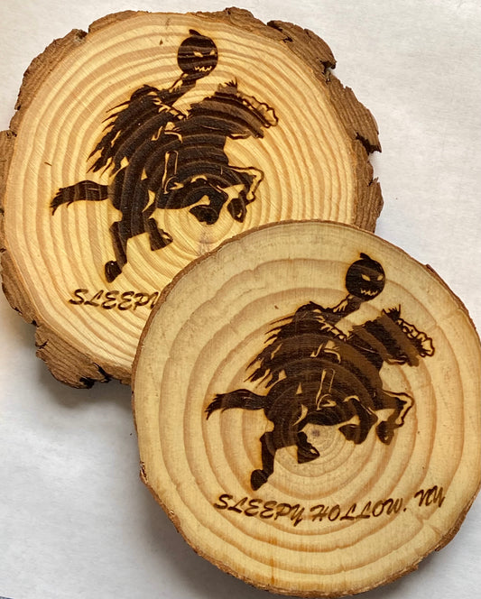 Headless Horseman Wood Trivet Set