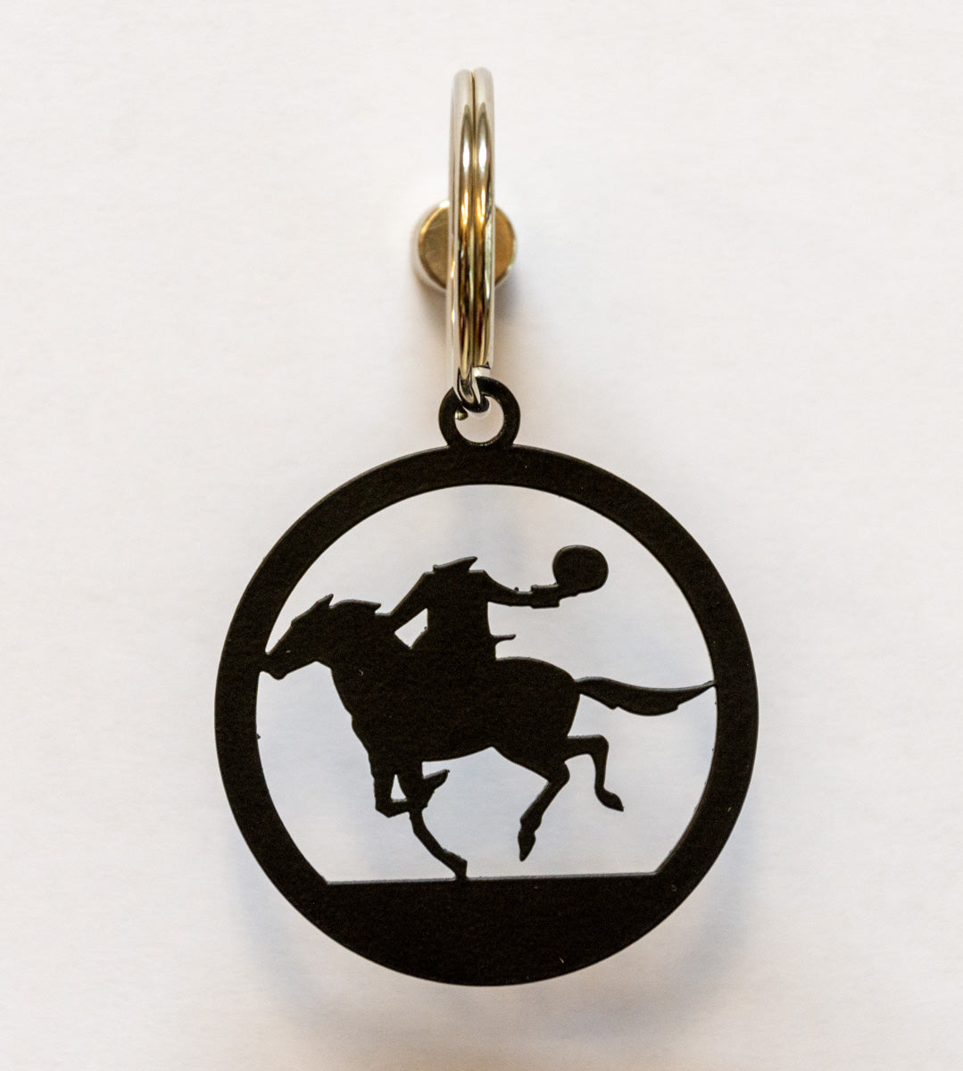 Headless Horseman Wrought Iron Key Ring