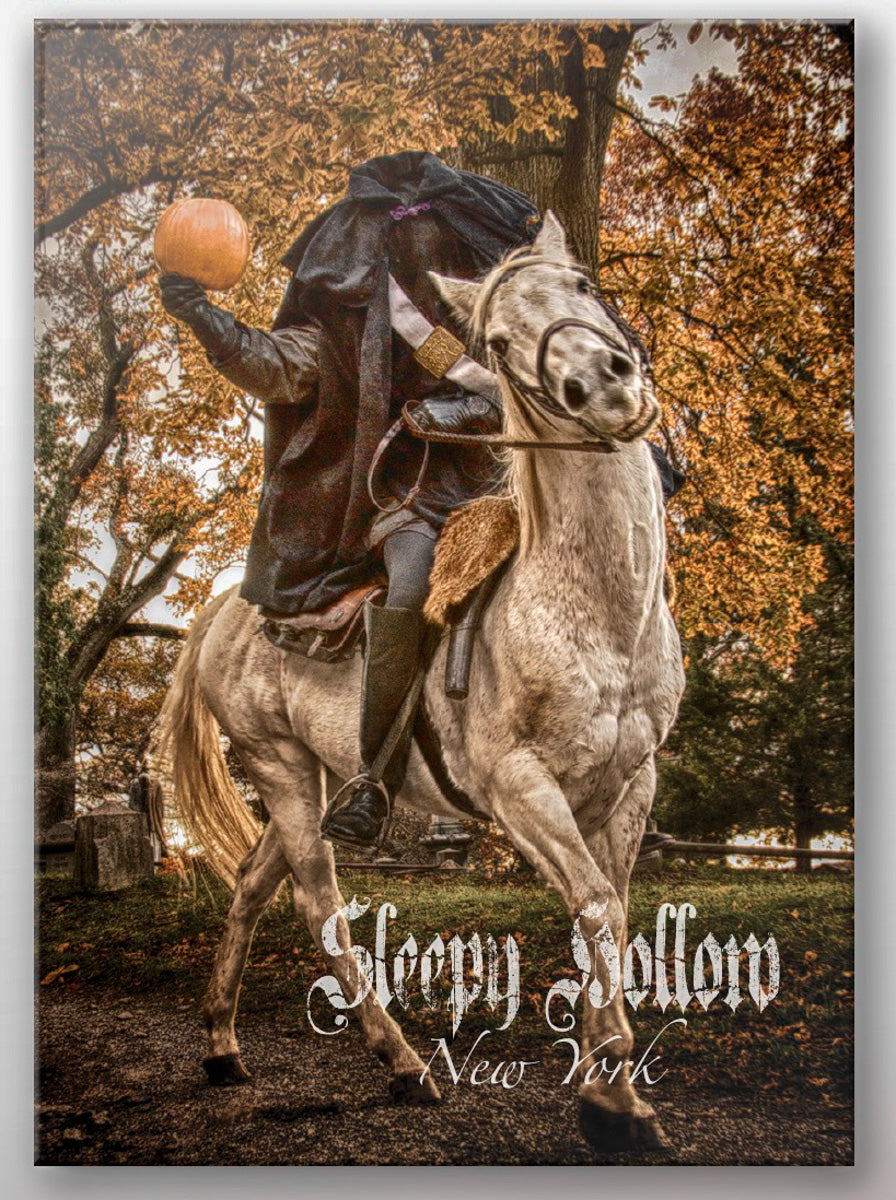 Headless horseman color magnet.