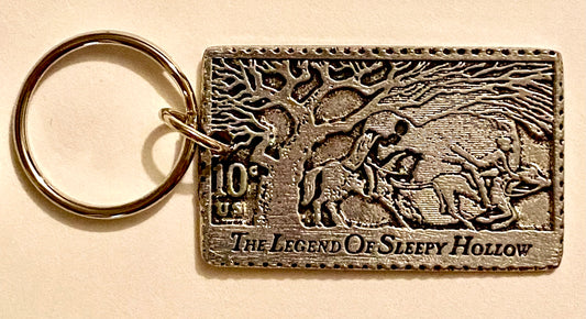 Pewter Stamp Key Chain