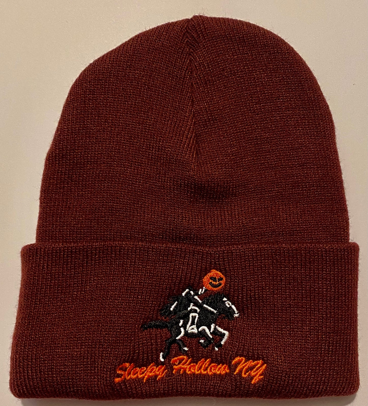 Headless Horseman Winter Knit Cap with cuff