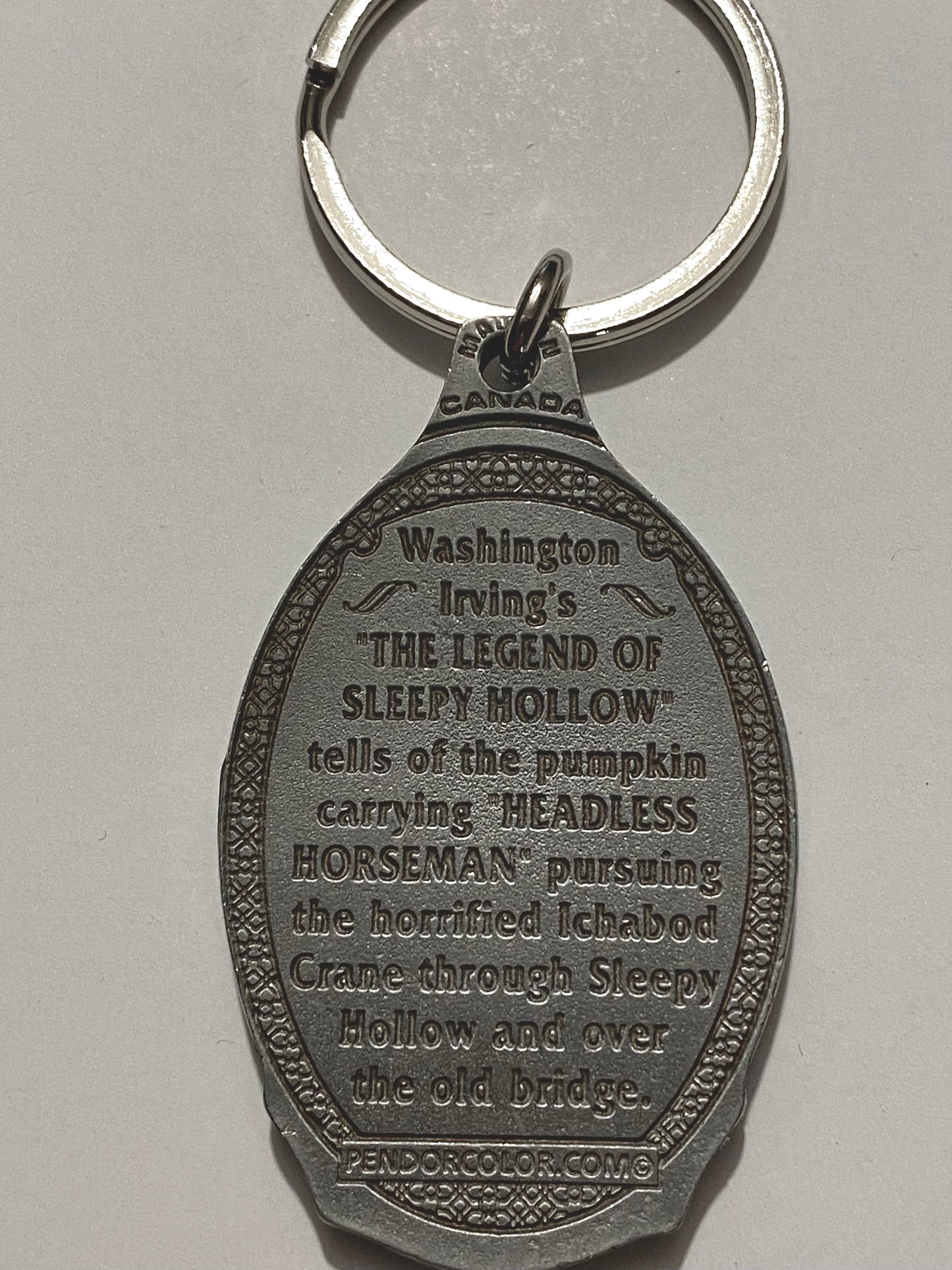 Pewter Sleepy Hollow Key Chain