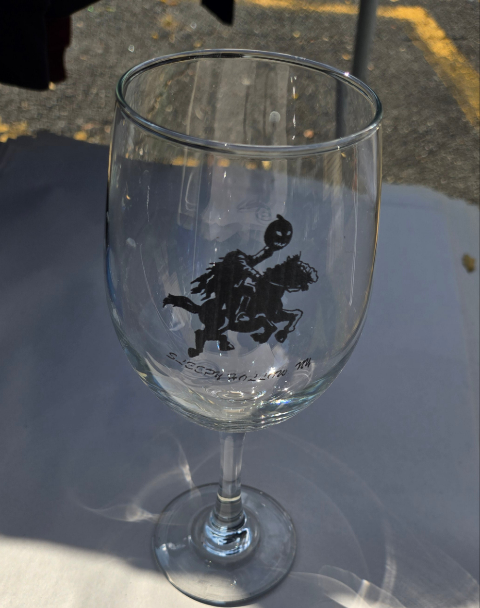 Sleepy Hollow Clear Wine Glass