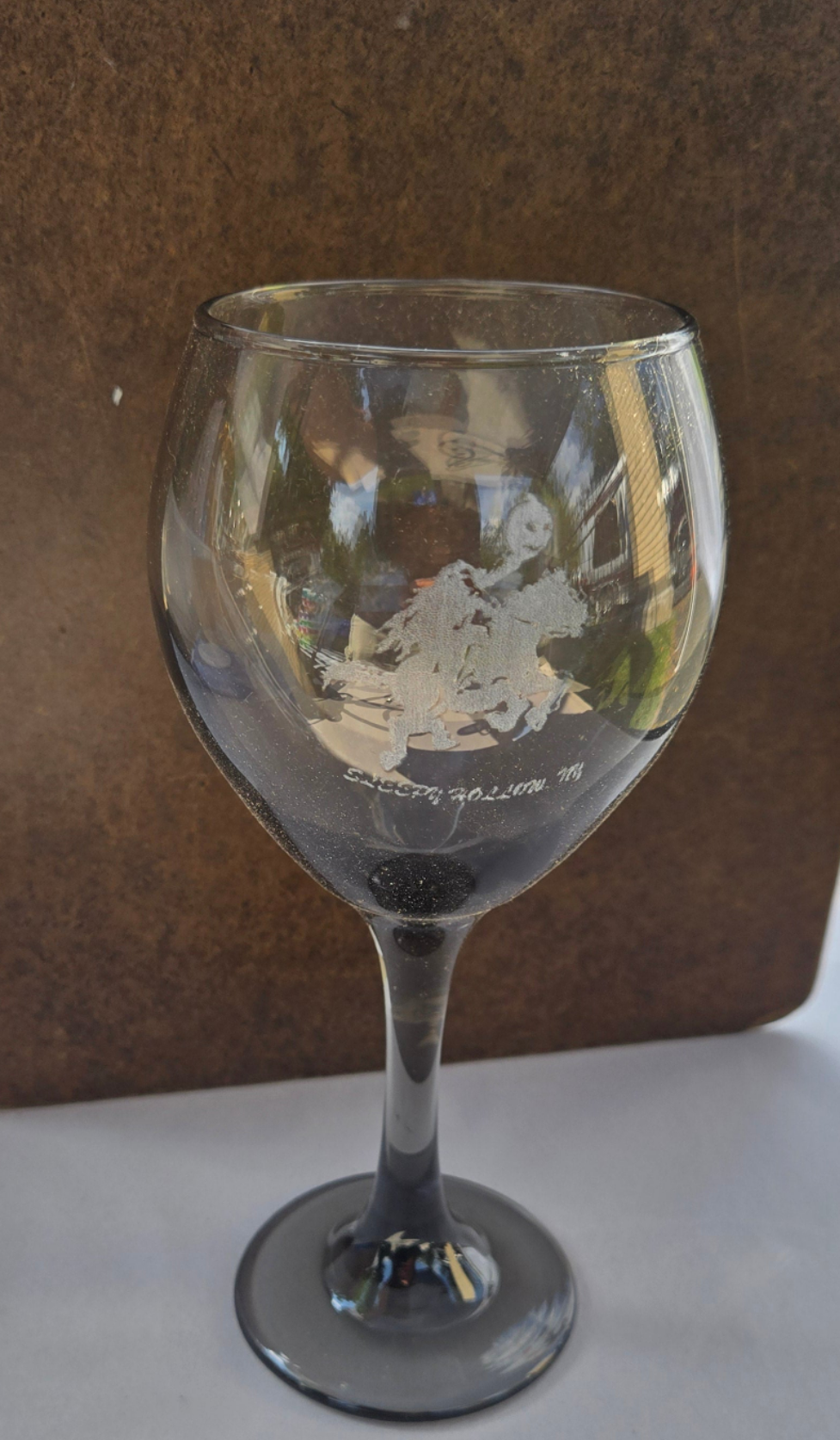 Sleepy Hollow Smokey Wine Glass