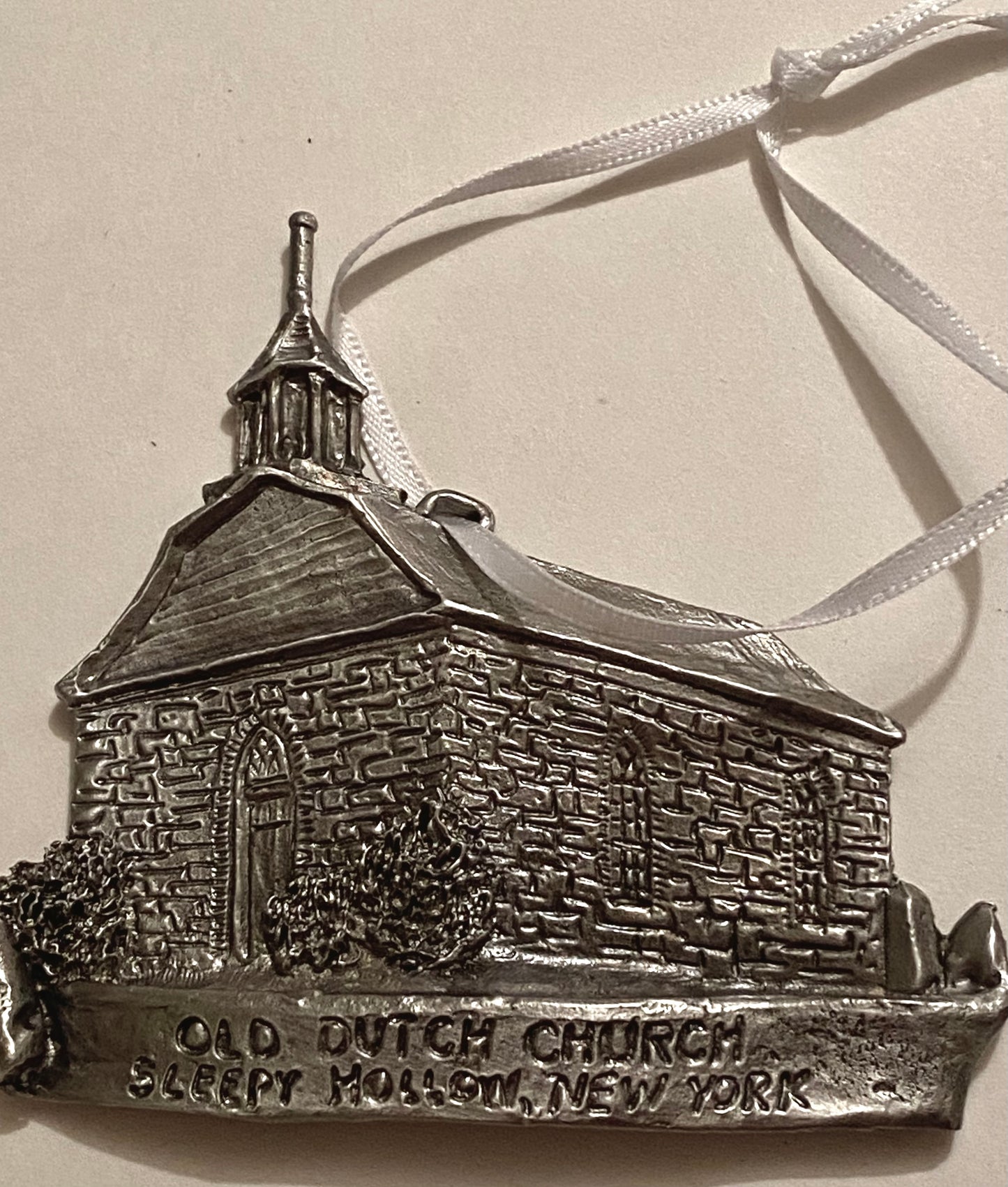 Pewter Old Dutch Church Ornament
