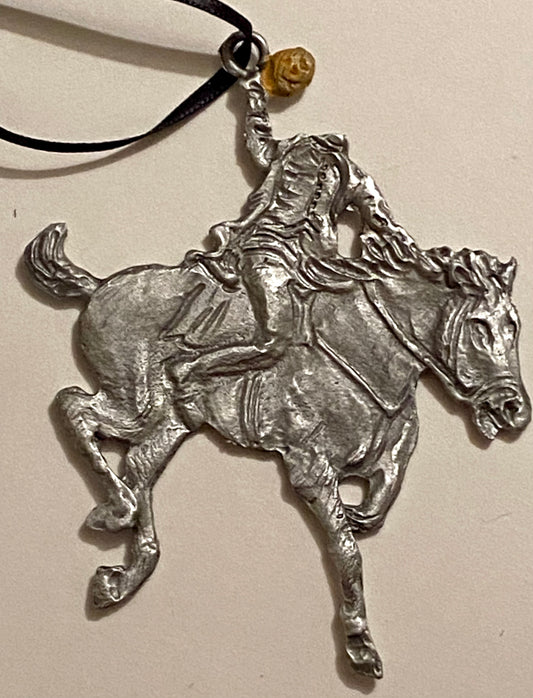 Pewter Headless Horseman Ornament