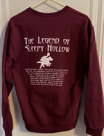 The Legend of Sleepy Hollow Long Sleeve Crew Neck Sweatshirts