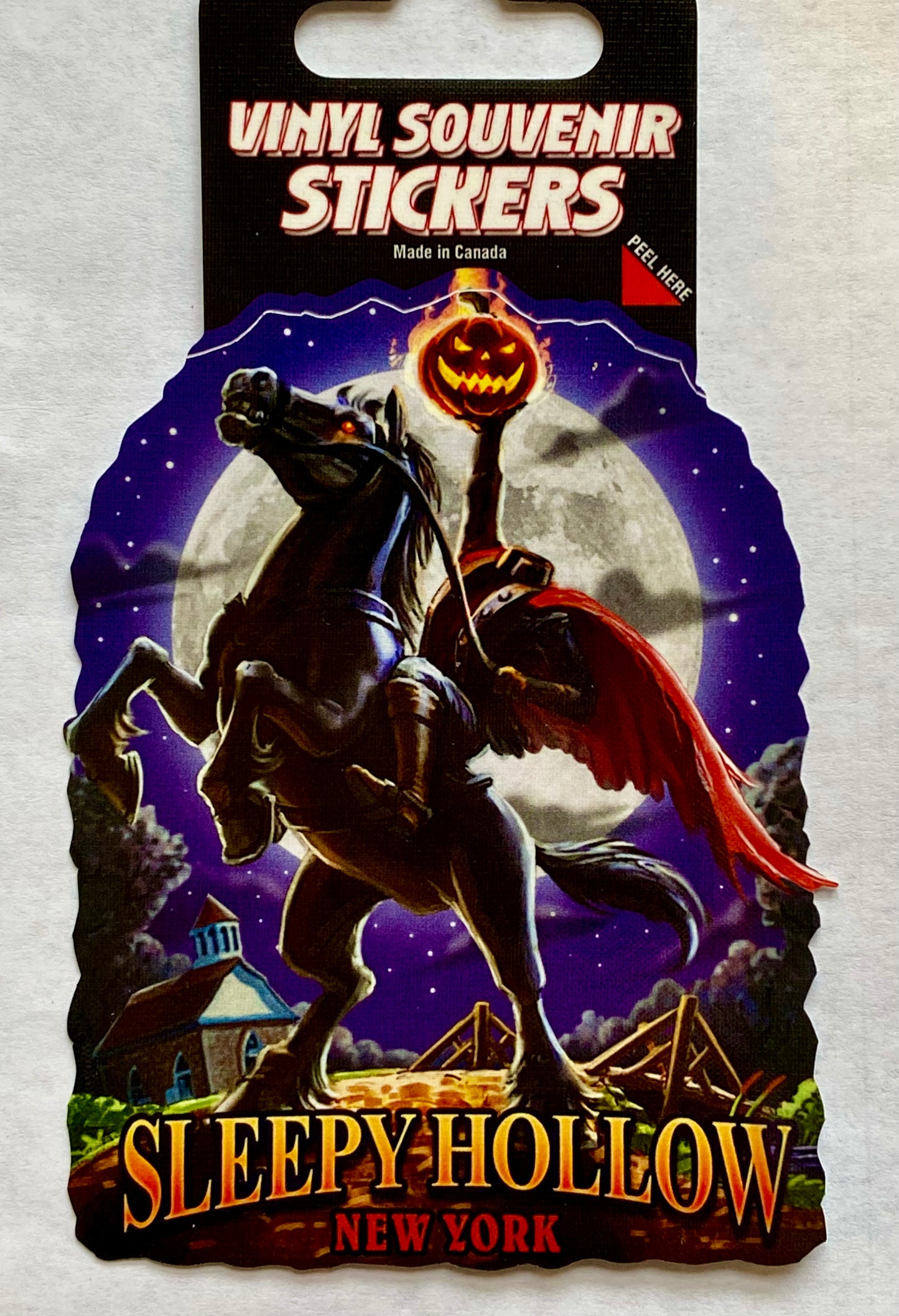 #4 Headless Horseman Vinyl Sticker – Headless Horseman Gifts